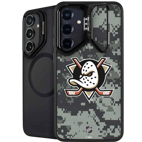 NHL Anaheim Ducks Camo Galaxy S24 FE Kickstand Case